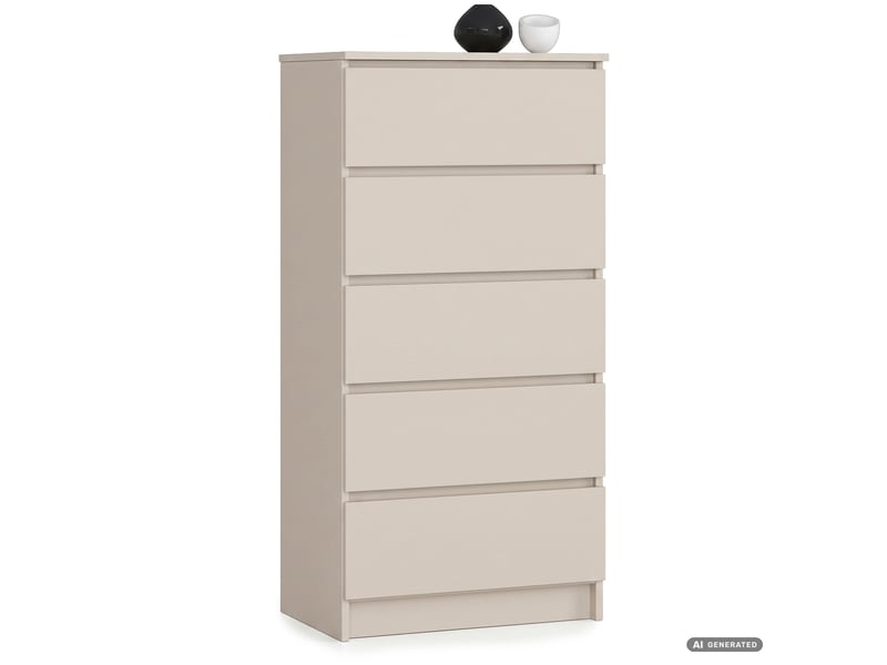  Commode k60 cachemire 60 cm 5 tiroirs 60x40x121 cm Commode K60 - Conforama A