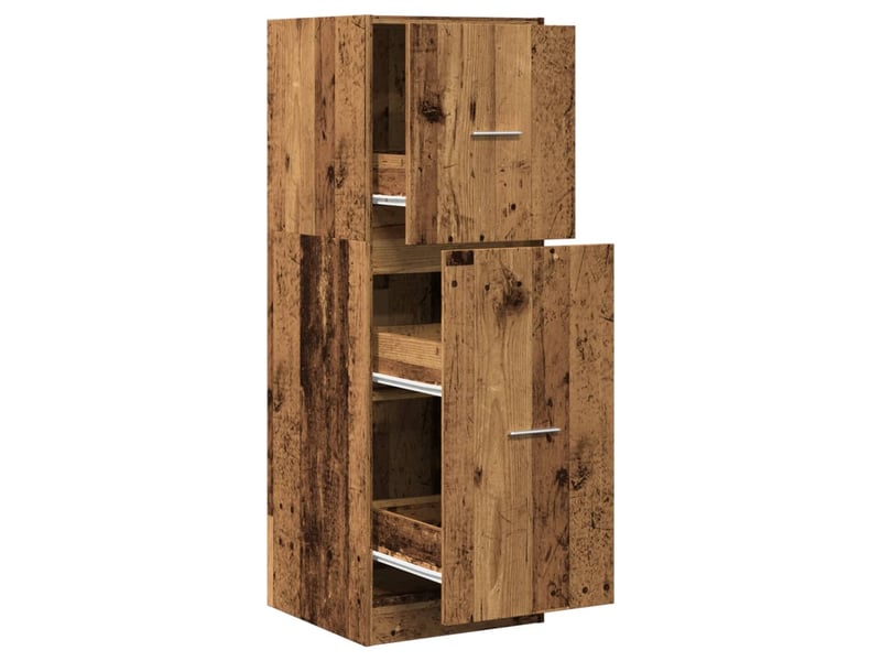  Meuble de rangement, armoire d'apothicaire vieux bois 40x41x118 cm bois d'ingénierie  - Conforama A