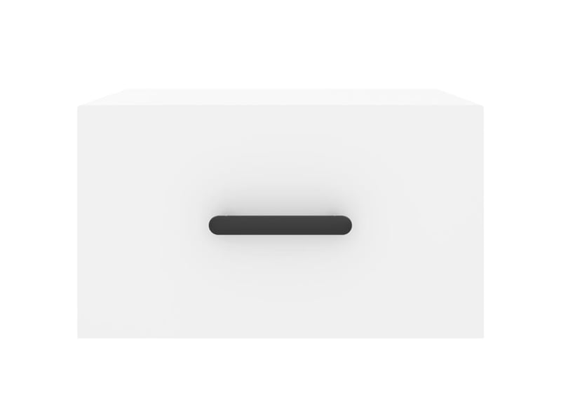  Table de chevet - cabinet de chevet - table de nuit murale blanc 35x35x20 cm  - Conforama D