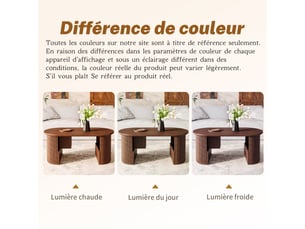 Table basse  coloris marron  