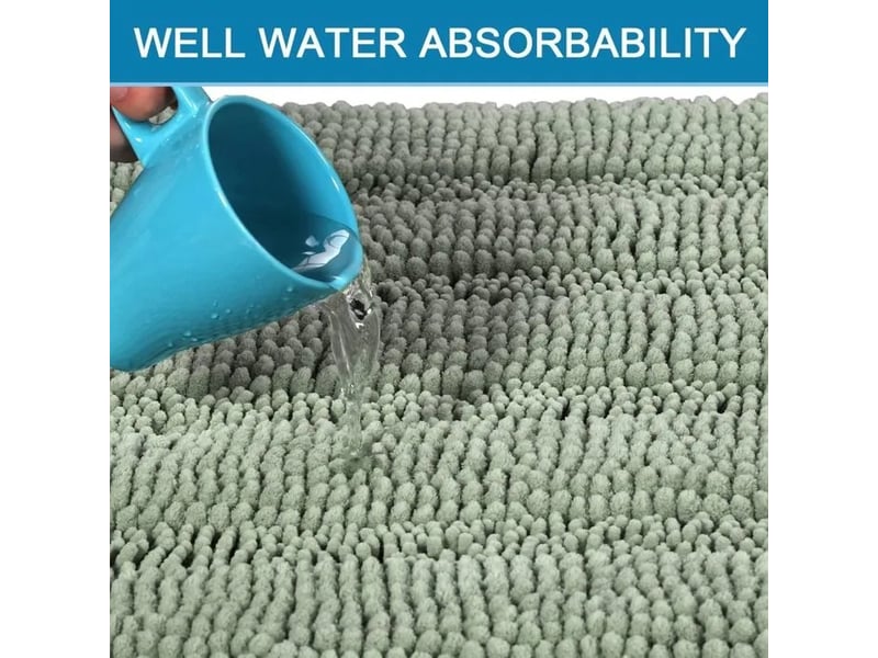  Lot de 2 tapis de bain en chenille absorbants - 50 x 80 + 43 x 61  - Conforama C
