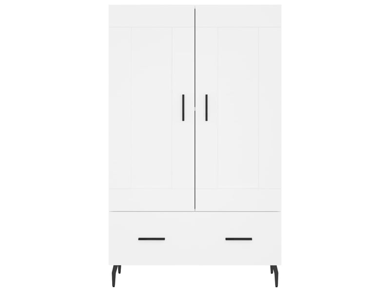  Buffet haut - bahut - meuble de rangement blanc 69,5x31x115 cm bois d'ingénierie  - Conforama E
