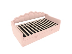 Lit banquette 90x200 cm <strong>ZOVIRA</strong>  <strong></strong> coloris rose