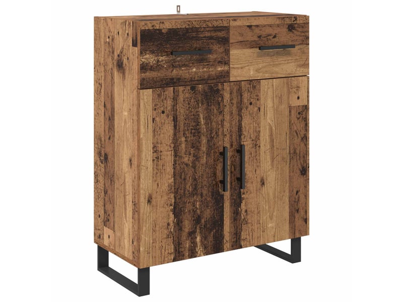  Buffet salon, buffet de rangement bois ancien 69,5x34x90 cm bois d'ingénierie  - Conforama A
