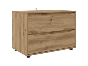 Commode 1 tiroir(s)    <strong></strong> <strong></strong> coloris bois clair largeur 80 cm