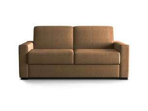 Canapé droit convertible <strong>HOMIFAB</strong> <strong>Anzio</strong> 3 places Tissu marron
