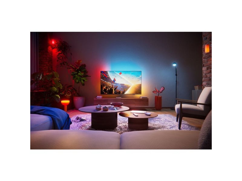  Tv led 4k 65 ambilight smart titan os noir mat 65PUS8001/12 - Conforama E