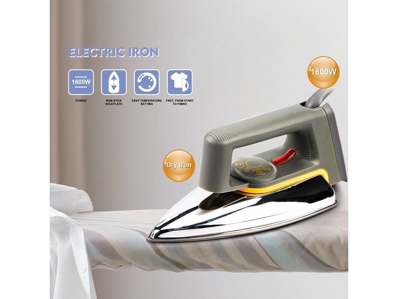  Fer à repasser à sec portatif 1000 w – fer portable – semelle en céramique – prise standard ue – gris  - Conforama E