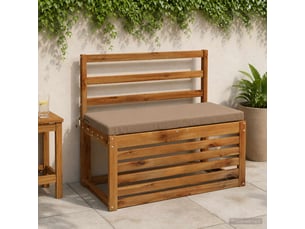 Coussin de banc, coussin d'assise, coussin de canapé soest 100 % polyester taupe 80 x 40 x 5 cm cf53623