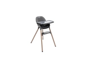 Chaise haute presti 3-en-1 évolutive - chaise, chaise basse, tabouret - charcoal