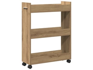 Étagère de rangement salon 60 x 22 x 79 cm chêne artisanal
