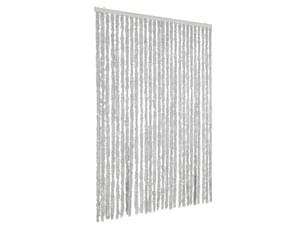 Rideau anti-mouches, moustiquaire gris 118x220 cm chenille cf43518