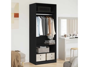 Armoire     <strong></strong> <strong></strong> coloris bois clair largeur 80 cm