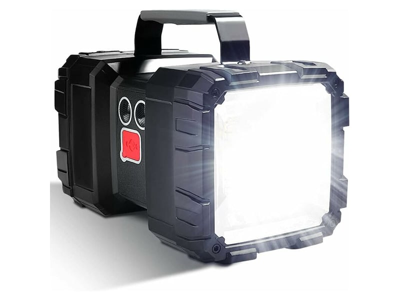 Lampe de poche led rechargeable 10000 mah 1200 lm longue veille haute puissance étanche lanterne de camping 7 modes lumineux lampe de rech - Conforama A