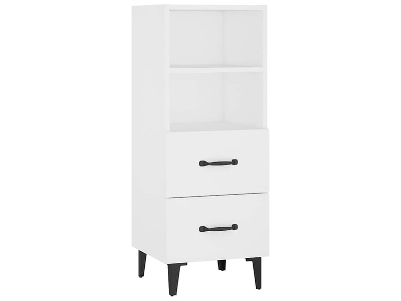  Buffet - bahut - meuble de rangement blanc 34,5x34x90 cm bois d'ingénierie  - Conforama A