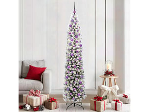 Sapin de noël artificiel, arbre de noël vert 210 cm pvc et acier et plastique shl675