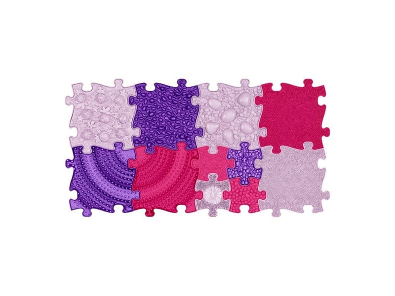  Tapis sensoriel muffik ensemble think pink - 11 pièces, pink - lilac MFK-063 - Conforama A