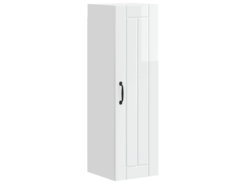Meuble mural de cuisine, armoire de cuisine blanc brillant 30x31x100cm shl7082 - Conforama A