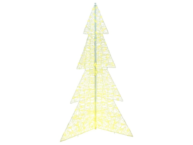  Sapin de noël - arbre de noël 240 led blanc chaud 180 cm acrylique  - Conforama D
