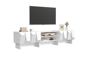 Meuble tv coloris blanc 180 cm Qualité haut de gamme