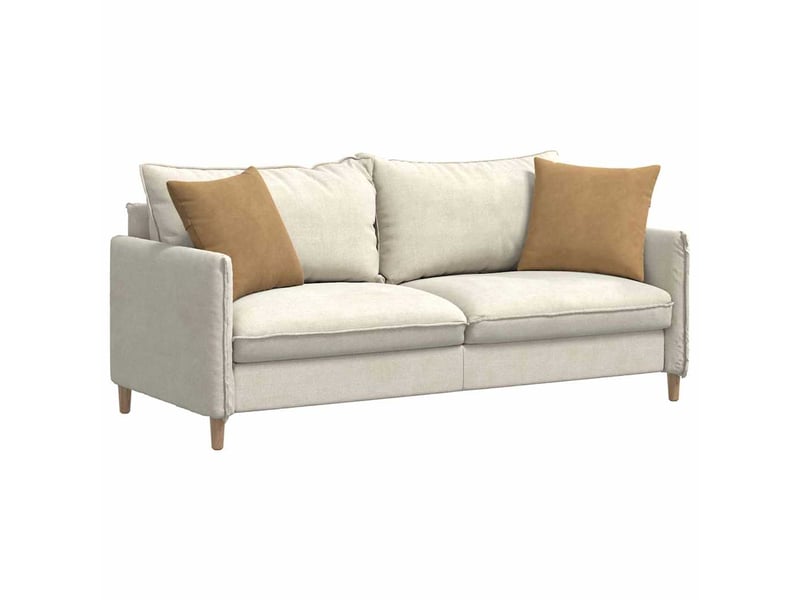 Lot de 2 coussins de canapé, coussins décoratifs marron 45 x 45 cm cf59125 - Conforama C