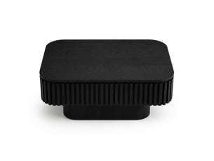 Table basse rectangulaire coloris noir MAISENTIEL - 60 cmx98 cm