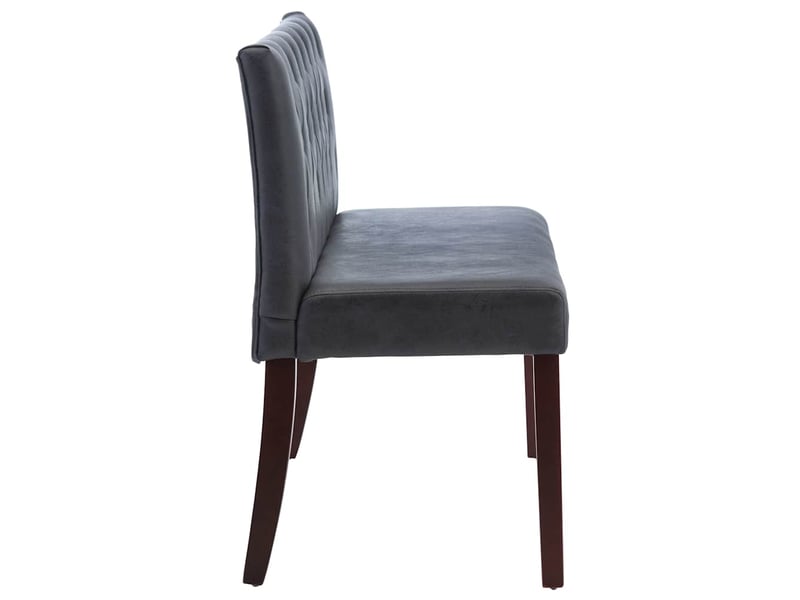  Banc d'entrée, banc d'intérieur 120 cm gris similicuir daim  - Conforama D