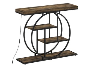 Console 0 tiroir(s)  coloris marron <strong></strong> <strong></strong>
