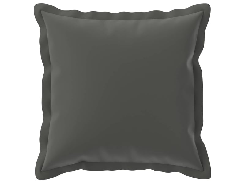  Lot de 12 housses de coussin houten anthracite 45 x 45 cm polyester cf48999  - Conforama C