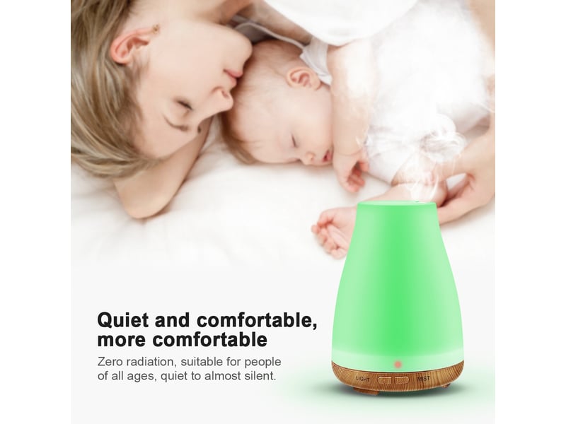  Diffuseur d'huiles essentielles 100ml – avec 7 lumières led  - Conforama C