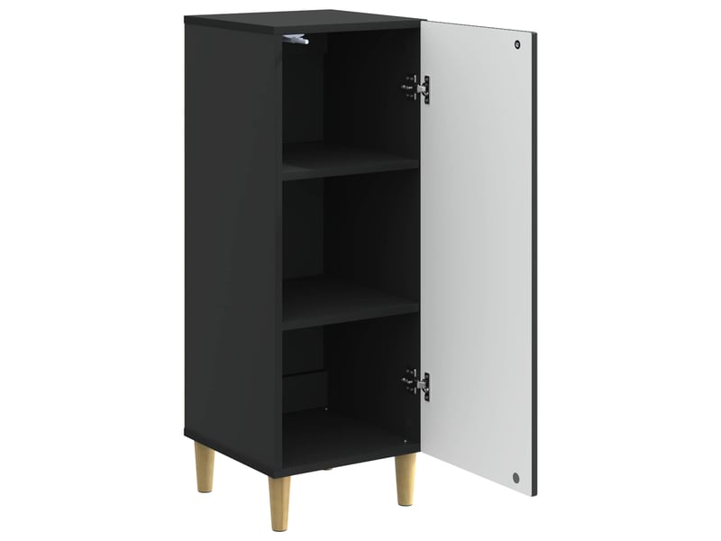  Buffet - bahut - meuble de rangement noir 33 x 34,5 x 90 cm bois d'ingénierie  - Conforama E