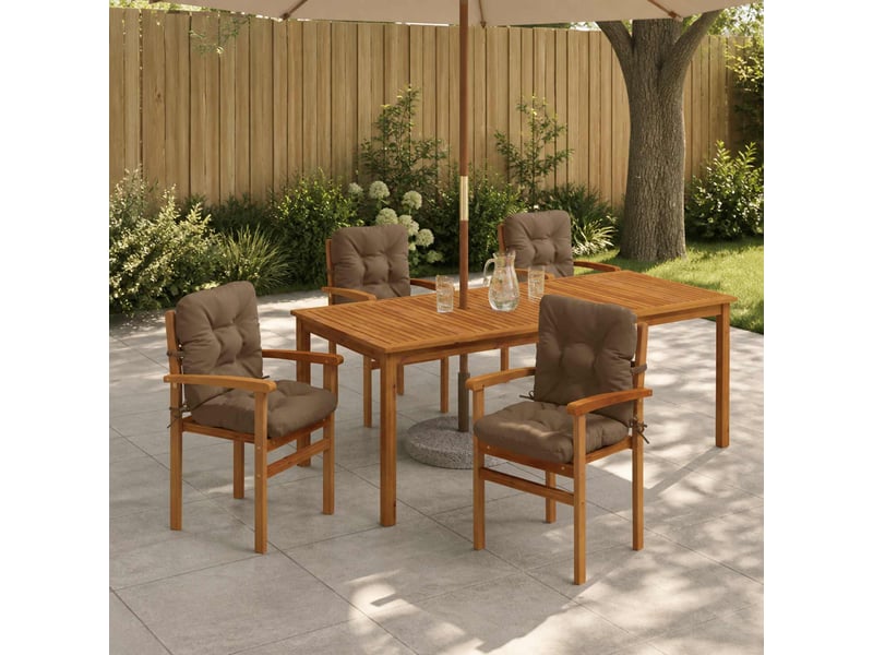 Lot de 4 coussins de chaise à dossier haut vianen cf59350  - Conforama B