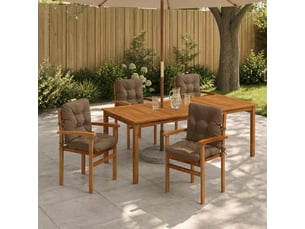 Lot de 4 coussins de chaise à dossier haut vianen cf59350