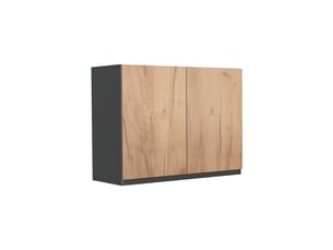 Vicco armoire en verre, chêne doréanthracite, 80cm