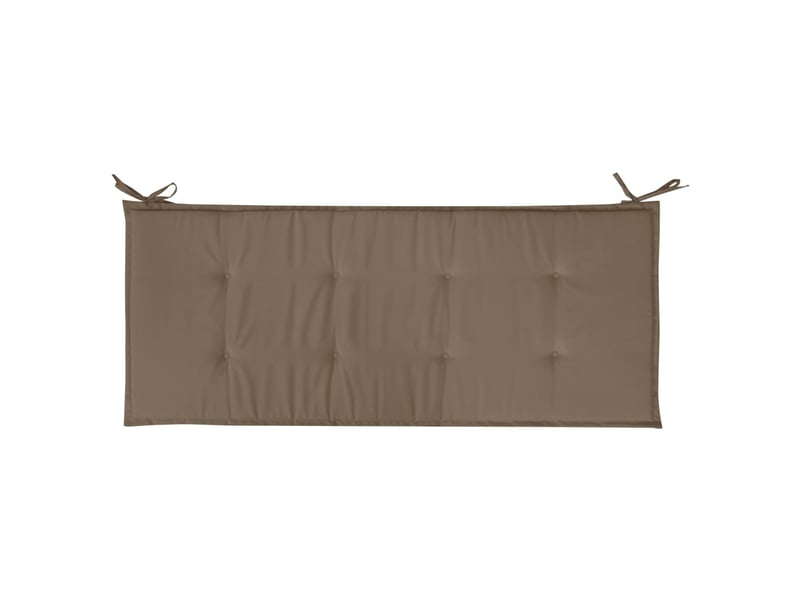  Coussin de banc de jardin 100 % polyester imperméable taupe 120 x 50 x 3 cm dec021750  - Conforama D