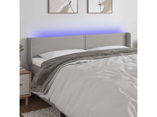 Tete de lit A poser largeur 203 cm <strong></strong> <strong></strong> argenté