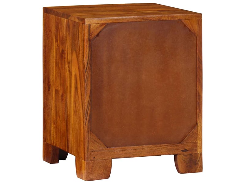  Table de chevet - cabinet de chevet - table de nuit 35x35x45 cm bois d'acacia massif  - Conforama C