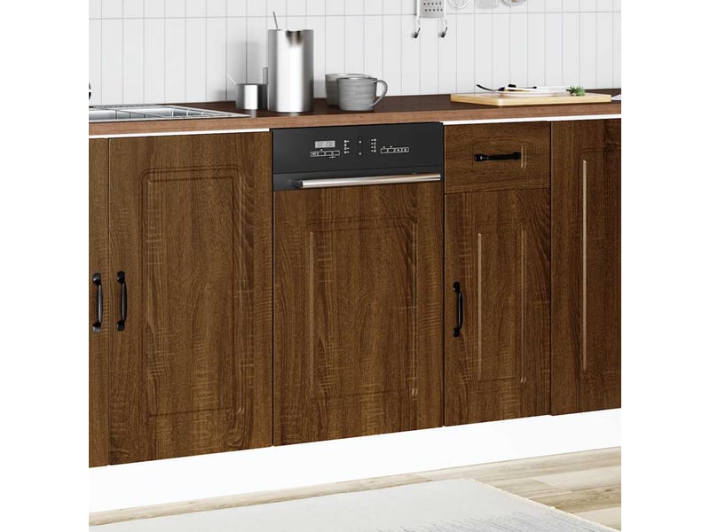  Panneau de lave-vaisselle kalmar chêne marron 45x1,5x57cm  - Conforama C