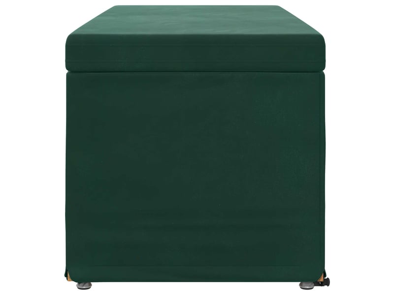  Tabouret bas, ottoman vert foncé 101x41x40 cm velours et bois composite  - Conforama E