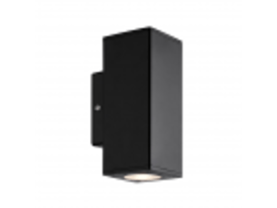 Applique extérieure fabrilamp yopol coloris noir 2 x gu10 ip54 18,6 x 7,6 x 9,9 cm