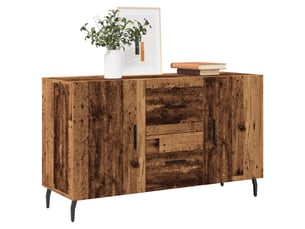 Buffet - bahut - meuble de rangement vieux bois 100x36x60 cm bois d'ingénierie