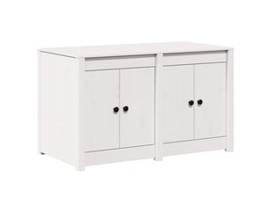 Meuble de rangement, armoire de cuisine avec étagère meppel blanc 106x55x64cm