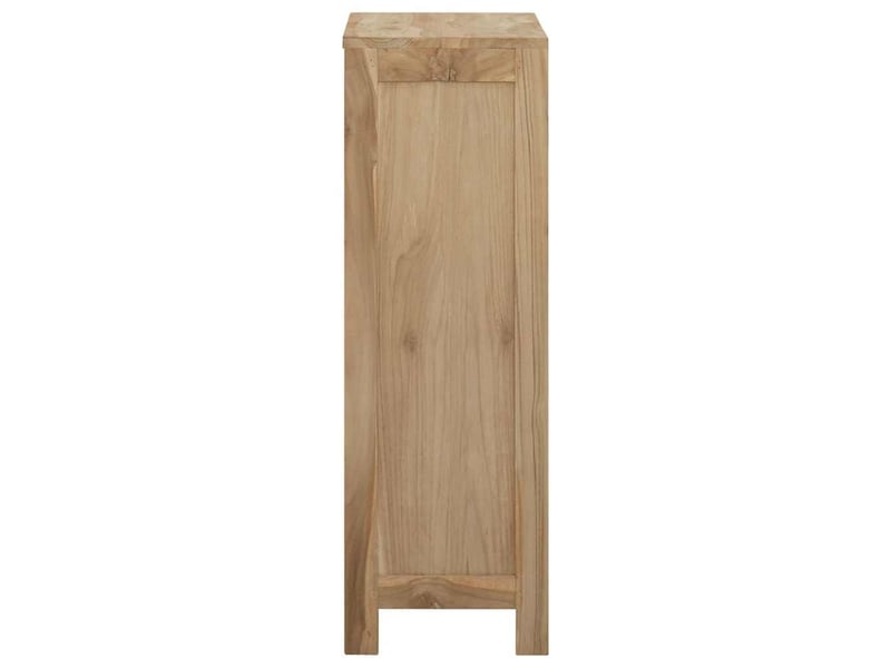  Commode chambre adulte, armoire à tiroirs 55x30x90 cm bois massif de teck  - Conforama E