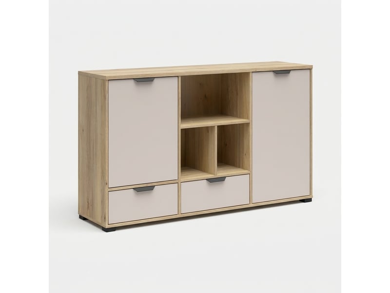 Buffet de salon chuck avec 2 portes et 2 tiroirs - Conforama D