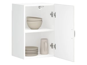 Armoire murale de cuisine lucca blanc brillant bois ingénierie shl4025
