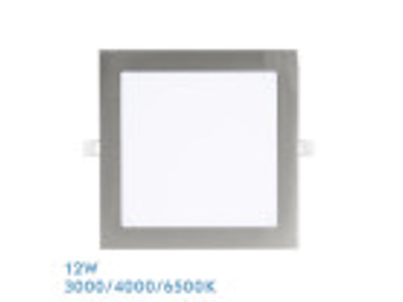 Fabrilamp abaco downlight led encastrable carré 12 w 1080 lm 300040006500 k, nickel 199001203 - Conforama B