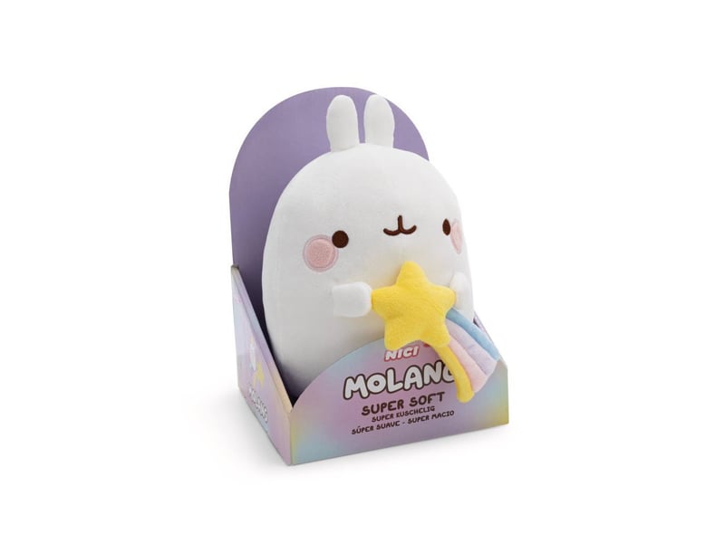  Peluche etoile molang piu piu 24 cm blanche et multicolore 1-23423699 - Conforama A