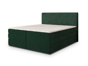 Lit avec rangement 140x200 cm <strong>MASSENO</strong>  <strong></strong> coloris vert