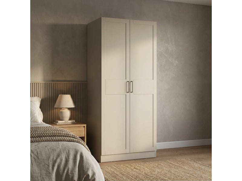  Armoire 2 portes avec étagère et tringle penderie sovereign  - Conforama B