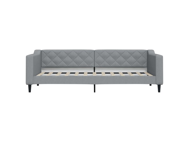  Lit simple- lit adulte -  lit de repos sans matelas gris clair 80x200 cm tissu  - Conforama B